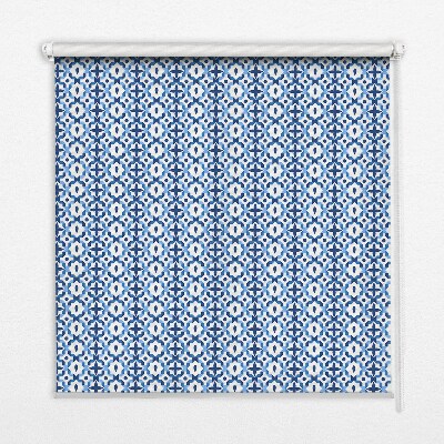 Roleta wewnętrzna na okno Błękitne figury