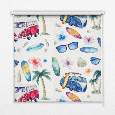 Roleta wewnętrzna Hawajski klimat