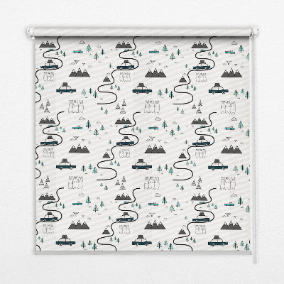 Roleta wewnętrzna Drogi leśne