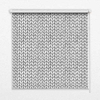 Roleta bezinwazyjna Biała jodełka