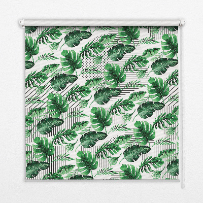 Roleta materiałowa Abstrakcyjny wzór tropikalny