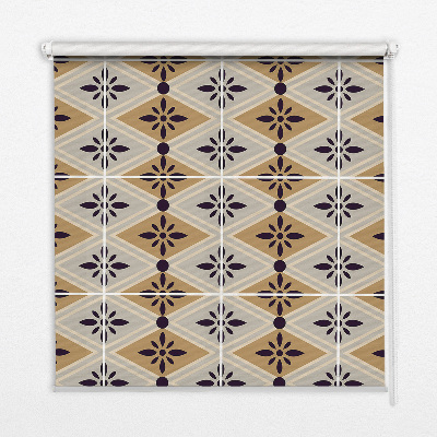 Roleta okienna Kwiat w rombie