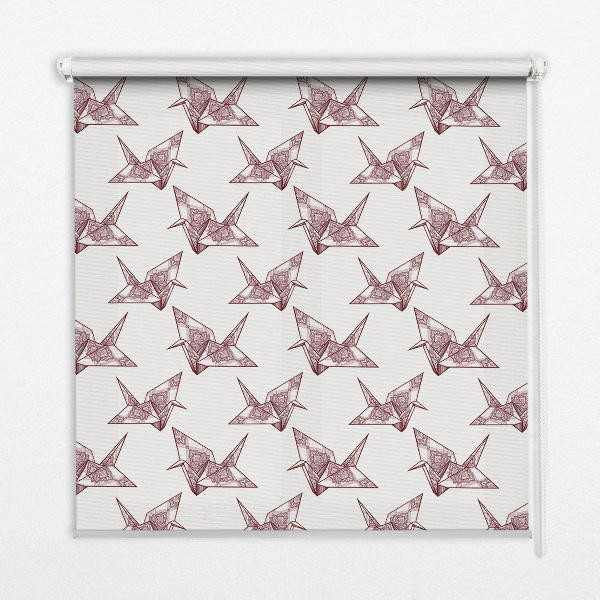 Roleta okienna Łabędzie origami