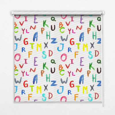 Roleta okienna Kolorowe literki