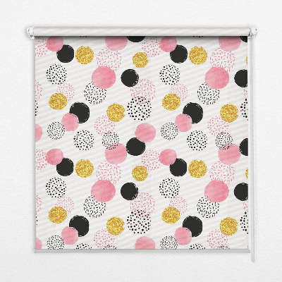 Roleta na okno Różnorodne kręgi