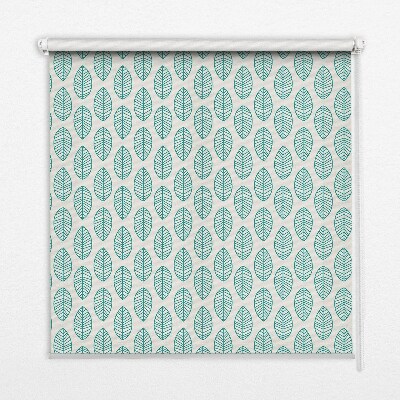 Roleta na okno Niebieskie listki