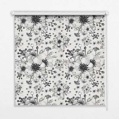 Roleta przeciwsłoneczna Rysowany kwiat