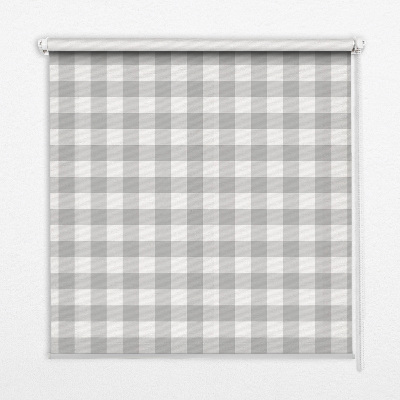 Roleta okienna wewnętrzna Szare kratki