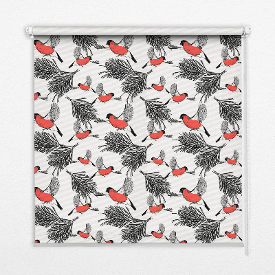 Roleta okienna wewnętrzna Ptaki gile