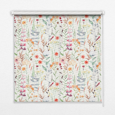 Roleta na drzwi balkonowe Kolorowe kwiatki