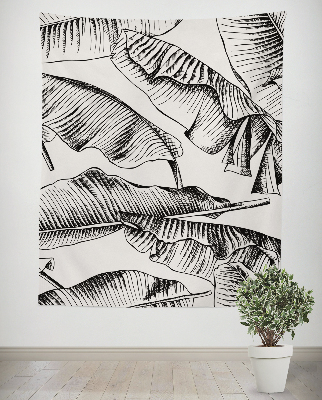 Plakat tekstylny Duże liście palmowe